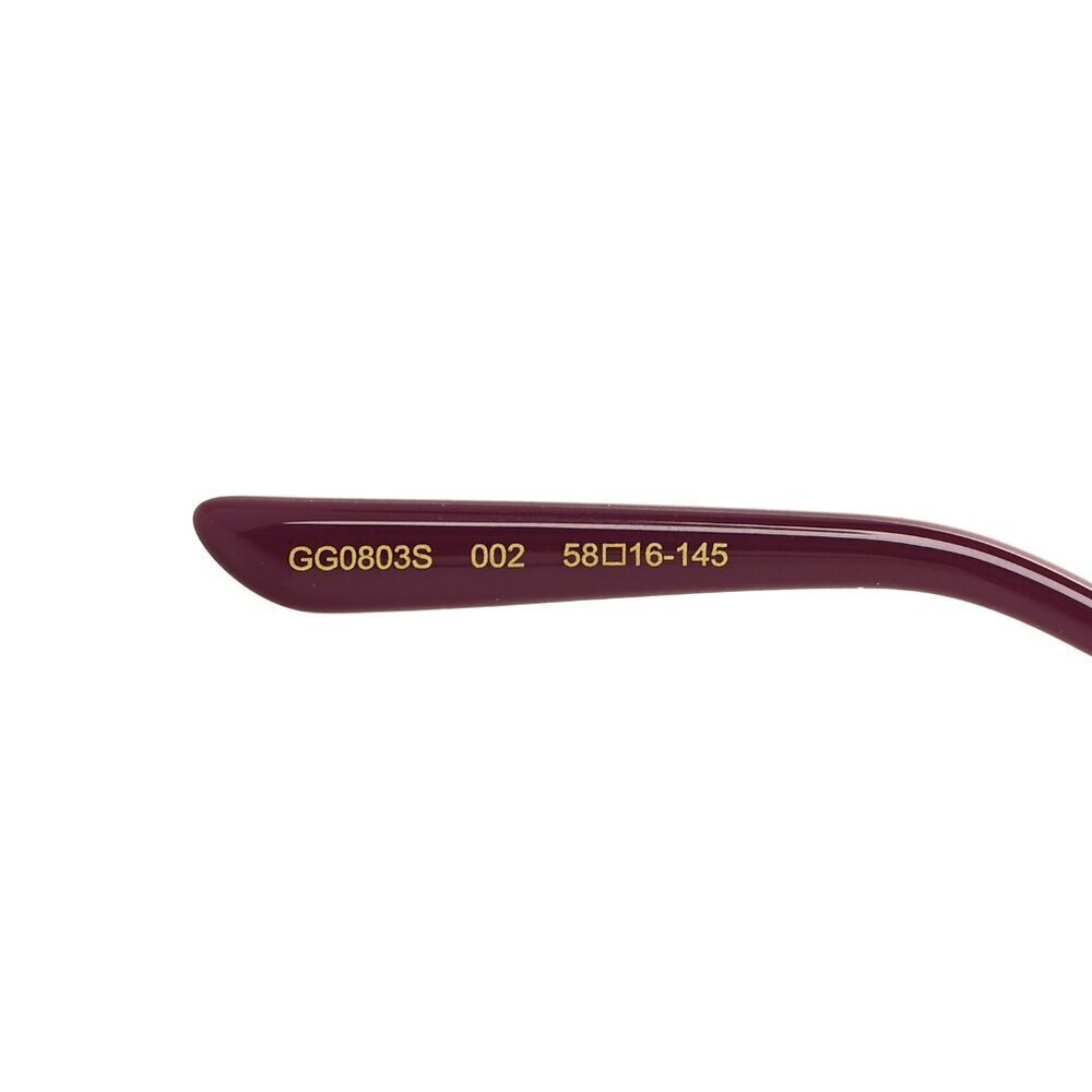 NNWT Gucci GG0803S-002 Gold Cat Eye 58mm Sunglasses - Picture 12 of 13